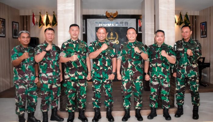 Brigjen TNI Deni Gunawan Apresiasi Kunjungan Danlanal Palu untuk Memperkuat Soliditas TNI 