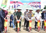 Sinergitas TNI-Polri, Danrem 132/Tdl Hadiri Launching Gugus Tugas Polri untuk Ketahanan Pangan 