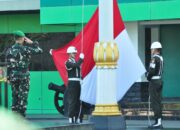 Kasiter Kasrem 132/Tdl iPimpin Upacara Bendera Awal Bulan