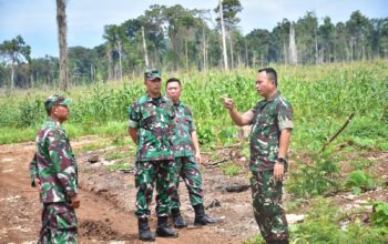 Danrem 132/Tdl Meninjau Perkembangan Ketahanan Pangan di KPN