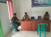 Babinsa Koramil 1311-07/Menui Kepulauan, Komsos Bersama Aparat Pemerintah Desa Torokuno