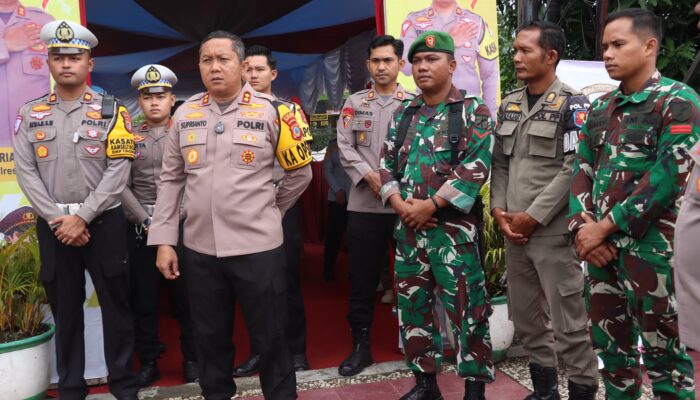 Kapolres Morowali Tinjau Kesiapan Pos Pam dan Pos Yan Operasi Lilin Tinombala 2024