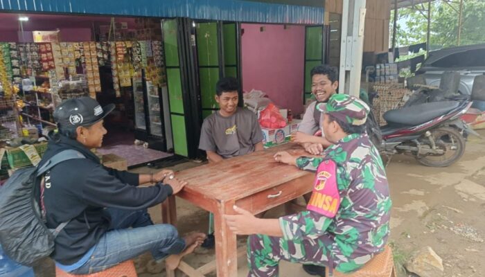 Babinsa Koramil Bungku Selatan,  Jaga Sinergitas dan Kemangunggalan TNI Bersama Warga Binaan 