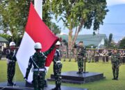 Korem 132/Tdl Gelar Upacara Bendera Mingguan, Tumbuhkan Jiwa Patriotisme dan Kedisiplinan Prajurit