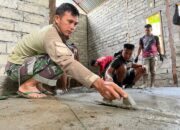 Satgas TMMD Kodim 1311/Morowali, Bahu-Membahu Bangun RTLH di Desa Matansala
