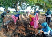 Babinsa Koramil 1311-06/Bungku Utara Bersama Warga Gelar Kerja Bakti