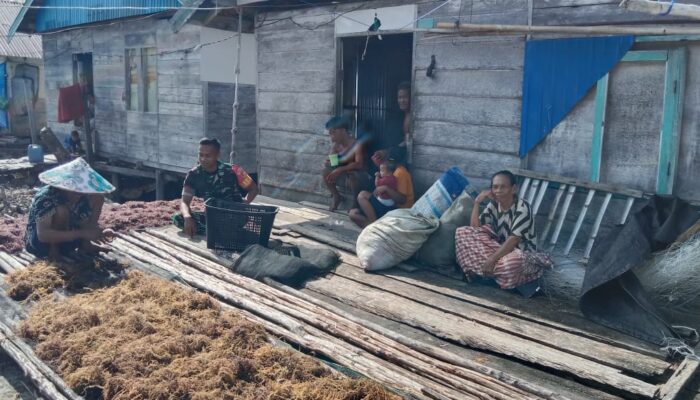 Praka Muh Ilham, Komsos Bersama Petani Rumput Laut 