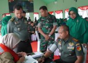 Hut Persit Ke-79 ,Persit Kartika Chandra Kirana Cabang LXVII Kodim 1311/Morowali Menggelar Donor Darah