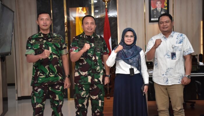 Danrem 132/Tadulako Terima Audiensi dan Silaturahmi Pimpinan Wilayah Perum Bulog Kanwil Sulawesi Tengah