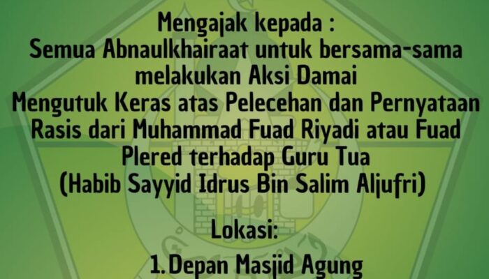 Diduga Peryataan Rasis Muhammad Fuad, Komda Alkhairat Morowali Syarifudin Hafid Mengutuk Keras 