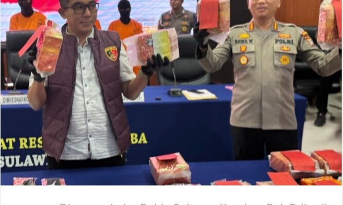 Lagi, Polda Sulteng Bongkar Dalang Sindikat Peredaran Narkoba Lintas Negara: Tangkap 24 Kg Sabu dari Malaysia