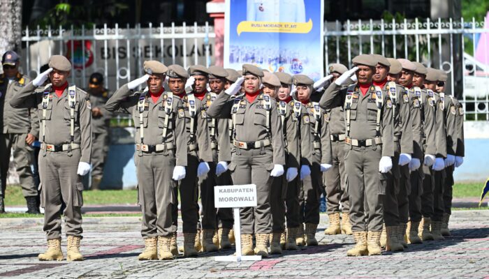 Morowali  Ambil Bagian Dalam Apel Kesiapan Hut Sat Pol PP,Damkar Dan Satlinmas Tingkat  Provinsi Sulteng 