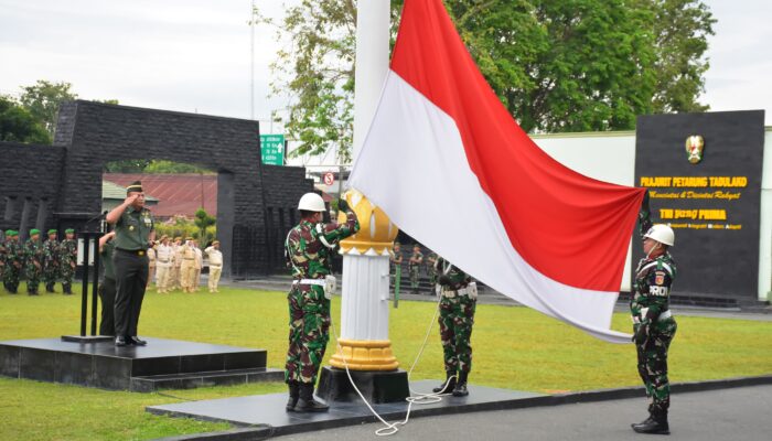 Korem 132/Tadulako Gelar Upacara 17-an, Danrem Bacakan Amanat KSAD tentang Jati Diri Prajurit