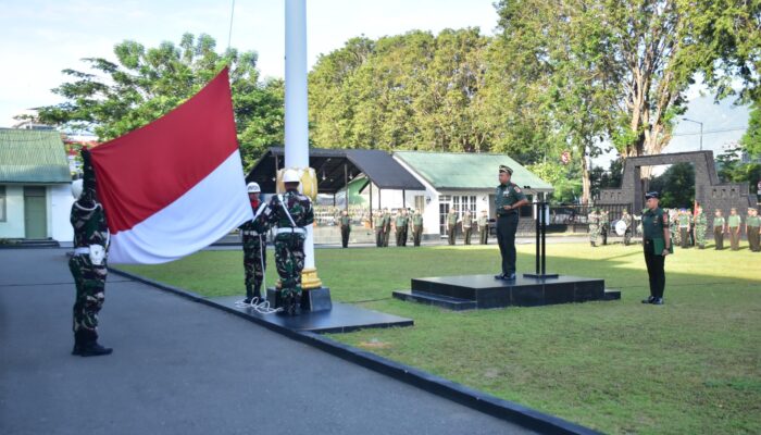Korem 132/Tadulako Gelar Upacara Peringatan Hari Kebangkitan Nasional ke-117 Tahun 2025