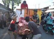 Korem 132/Tadulako Bersih-Bersih Pasar Inpres Manonda, Camat: Dampaknya Luar Biasa