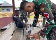 Tingkatkan Akses Layanan Kesehatan, Satgas 131/Brajasakti Layani Masyarakat Perbatasan Papua