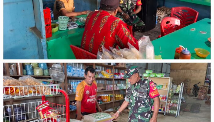 Babinsa Koramil 1311-09/Bahodopi Laksanakan Komsos dan Cek Harga Sembako di Desa Fatufia
