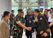 Danrem 132/Tdl Sambut Kedatangan Menteri Transmigrasi RI di Palu