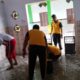 Jelang Hari Bhayangkara ke-79, Polsek Bumi Raya Gelar Kerja Bakti di Masjid Nurul Iman