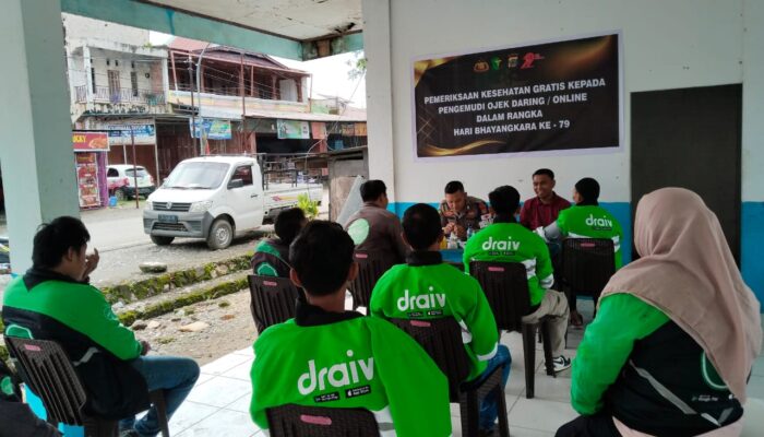 Peringati Hari Bhayangkara ke-79, Polres Morowali Gelar Pemeriksaan Kesehatan Gratis untuk Pengemudi Ojek