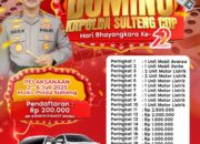 Domino Kapolda Sulteng Cup Hari Bhayangkara Ke-79, Perebutkan 2 Mobil MPV