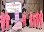 Polres Morowali Gelar Donor Darah dalam Rangka Peringatan Hari Bhayangkara ke-79