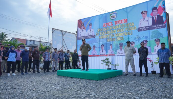 Sinkronisasi Visi Misi, Bupati Iksan Gelar Apel Umum di Witaponda