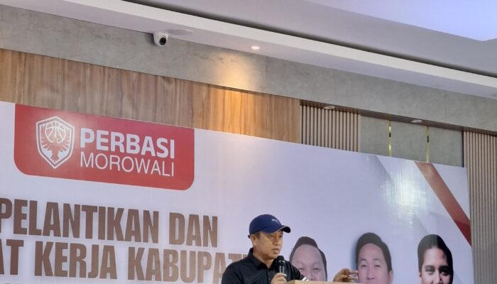 Bupati Morowali Iksan Baharudin Hadiri Pelantikan dan Raker Perbasi 2025–2029