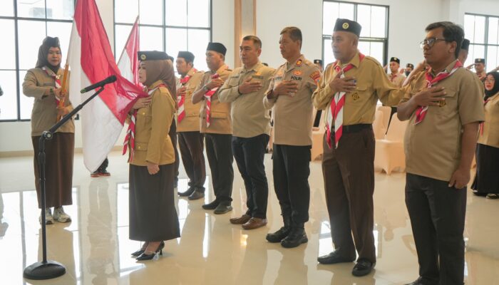 Wabup Iriane Iliyas Resmi Dilantik Sebagai Ketua Kwarcab Pramuka Morowali Masa Bakti 2025–2030