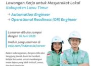Lagi,PT Vale Indonesia Tbk Buka Loker di Luwu Timur