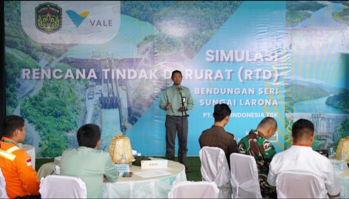 Wujud Proaktif Memitigasi Potensi Bencana,PT Vale Simulasi Rencana Tindak Darurat Bendungan Seri Sungai Larona di Malili