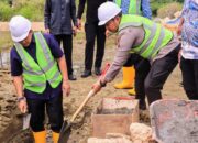Bupati Iksan,  Peletakan Batu pertama Pembangunan Beberapa  Gedung di Polres Morowali