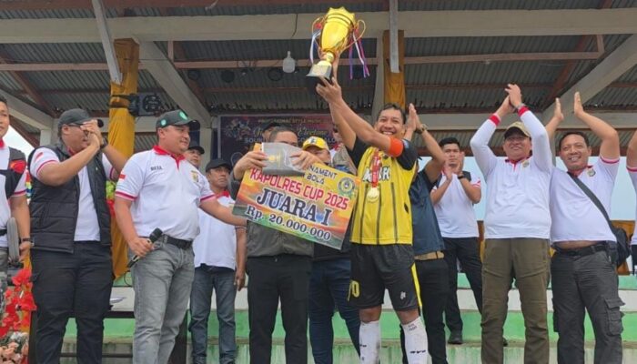 Turnamen Sepak Bola Kapolres Cup 2025,  Resmi Ditutup Kapolres Morowali Utara 