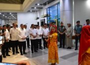 Danrem 132/Tdl Bersama Forkopimda Sulteng Sambut Menteri Koordinator Bidang Infrastruktur dan Pembangunan Kewilayahan di Palu