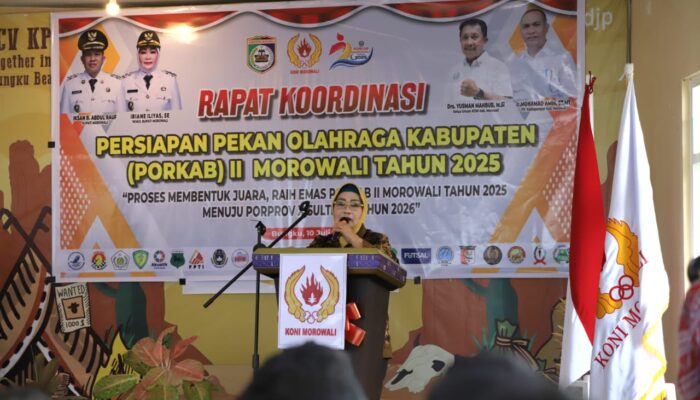 PORKAB II Morowali 2025 Dimatangkan, Wabup Iriane Ajak Semua Cabor Bergerak Serius
