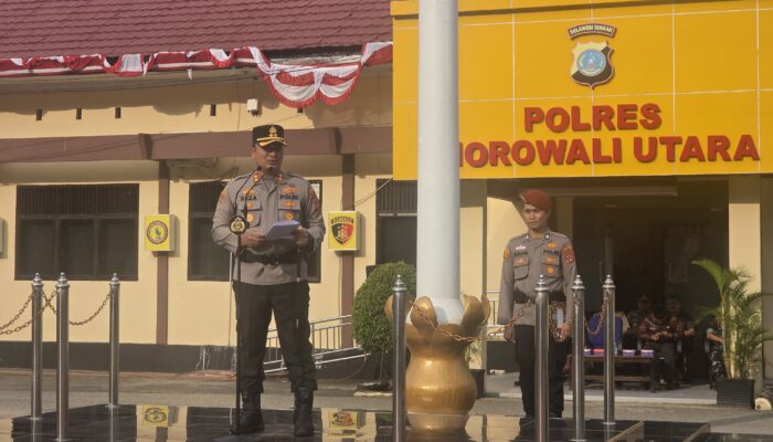 Kapolres Morowali Utara pimpin apel kesiapan pengamanan Pilkades serentak