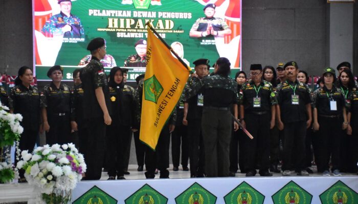 Korem 132/Tdl Dukung Pelantikan Pengurus Hipakad Provinsi Sulteng,Bersinergi Membangun Bangsa  