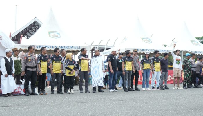 Wabup Morowali Iriane Iliyas, Hadiri Pembukaan Event Kejuaraan Terbuka Balap Motor Piala Kapolda Sulteng 