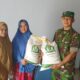 Koramil 1311-09/Bahodopi Dampingi Penyaluran Bantuan Pangan di Wilayah Bahodopi