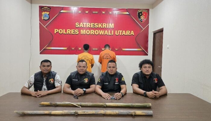 Lagi Polres Morowali Utara,  Amankan Dua  Pelaku Bentrok Warga Bimor Jaya dan  Keuno  