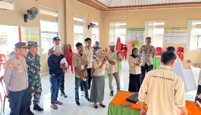 Polsek Bahodopi Amankan Pemilihan Pergantian Antar Waktu Kepala Desa Bahodopi