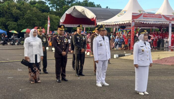 Baru Pertama Kali , Perempuan Jadi Inspektur Upacara Hut RI ke-80 di Morowali 