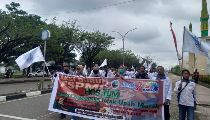 FSPMI Demo di  Kantor Bupati Morowali, Sampaikan 9 Tuntutan  