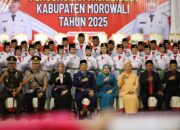 Siap menyambut HUT RI Ke-80, Bupati Morowali Kukuhkan 48 Calon Anggota Paskibraka 2025