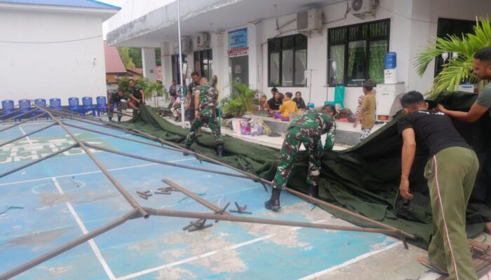 Gerak Cepat, Kodim 1307/Poso Dirikan Tenda Darurat di RSUD Poso Pascagempa 6,0 SR