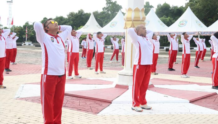 Semarak HUT RI ke-80, Polres Morowali Gelar Olahraga Bersama dan Perlombaan
