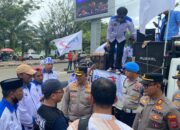 Kapolres Morowali Pimpin Langsung Pengamanan Aksi Unjuk Rasa FSPMI