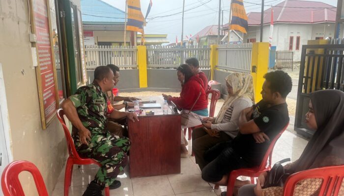 Babinsa Koramil 1311-09/Bahodopi, Anjangsana Bersama Aparat Desa Bahodopi