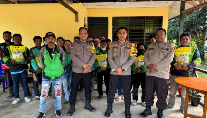 Polres Morowali Utara Silahturahmi dengan Komunitas Ojek, ajak Jaga Kamtibmas