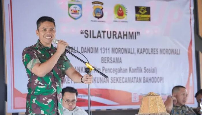 Dandim 1311/Morowali,Bersama Forkopimda Gelar Silaturahmi dengan Tim GANKSO dan Ketua Kerukunan se-Kecamatan Bahodopi